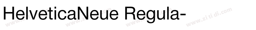 HelveticaNeue Regula字体转换